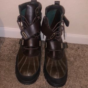 Mens Polo Ralph Lauren Waterproof Leather Boot